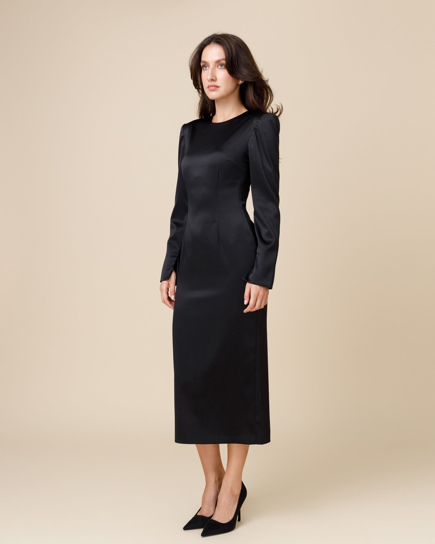 Midi black dress