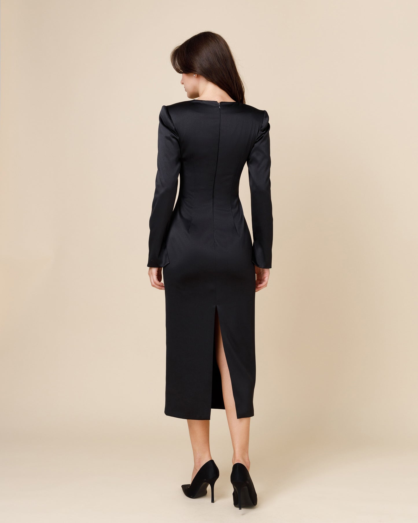 Midi black dress