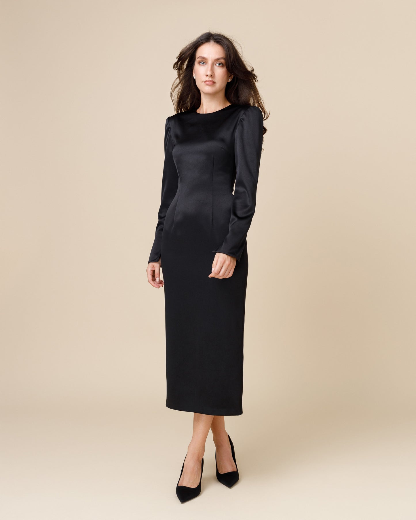 Midi black dress