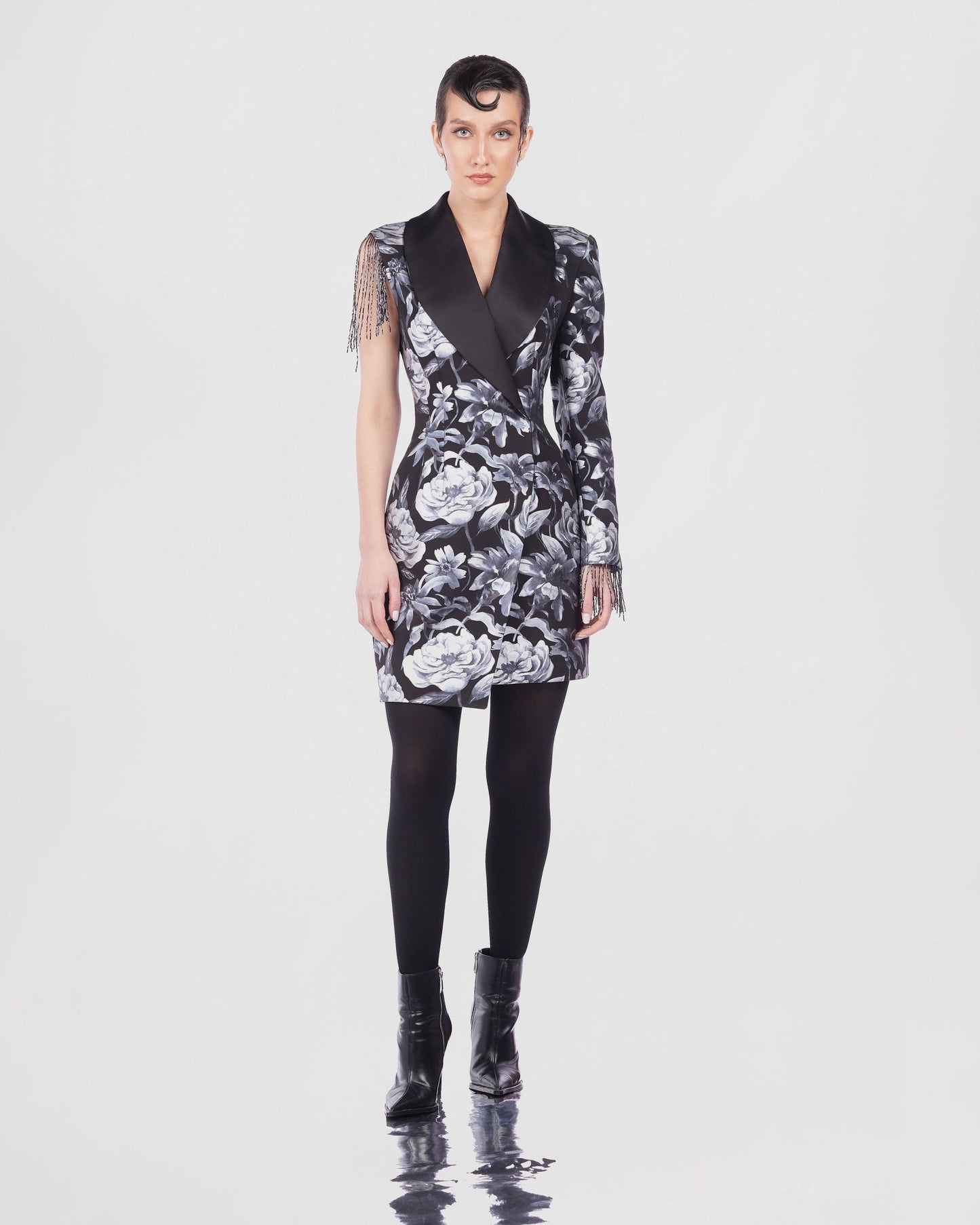 Silver fringes dress