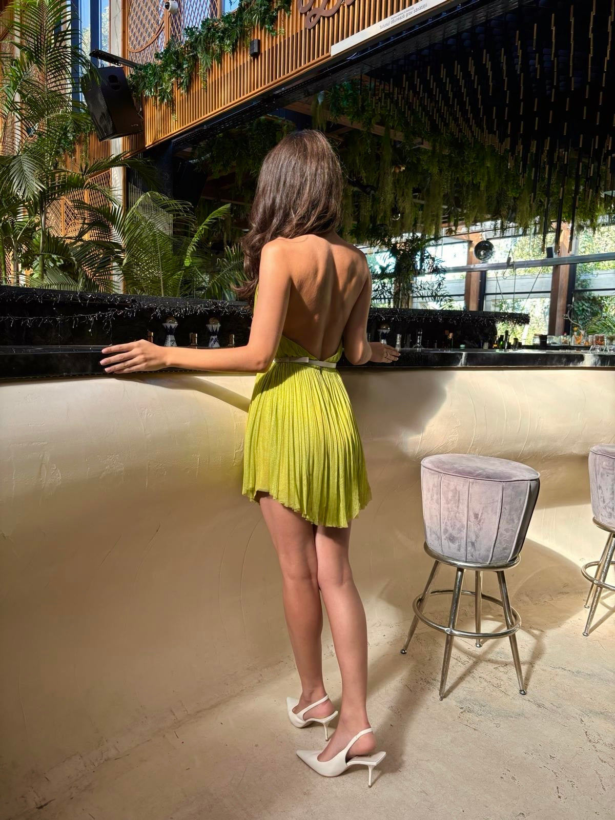 Silk tulle dress